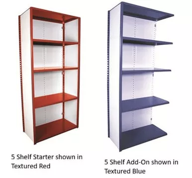 V-Grip™ Closed Solid Shelving - 84"H - H675W7S-TP